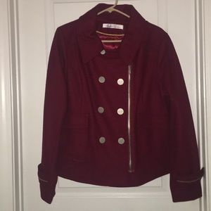 🥰KENNETH COLE BURGUNDY PEACOAT🥰